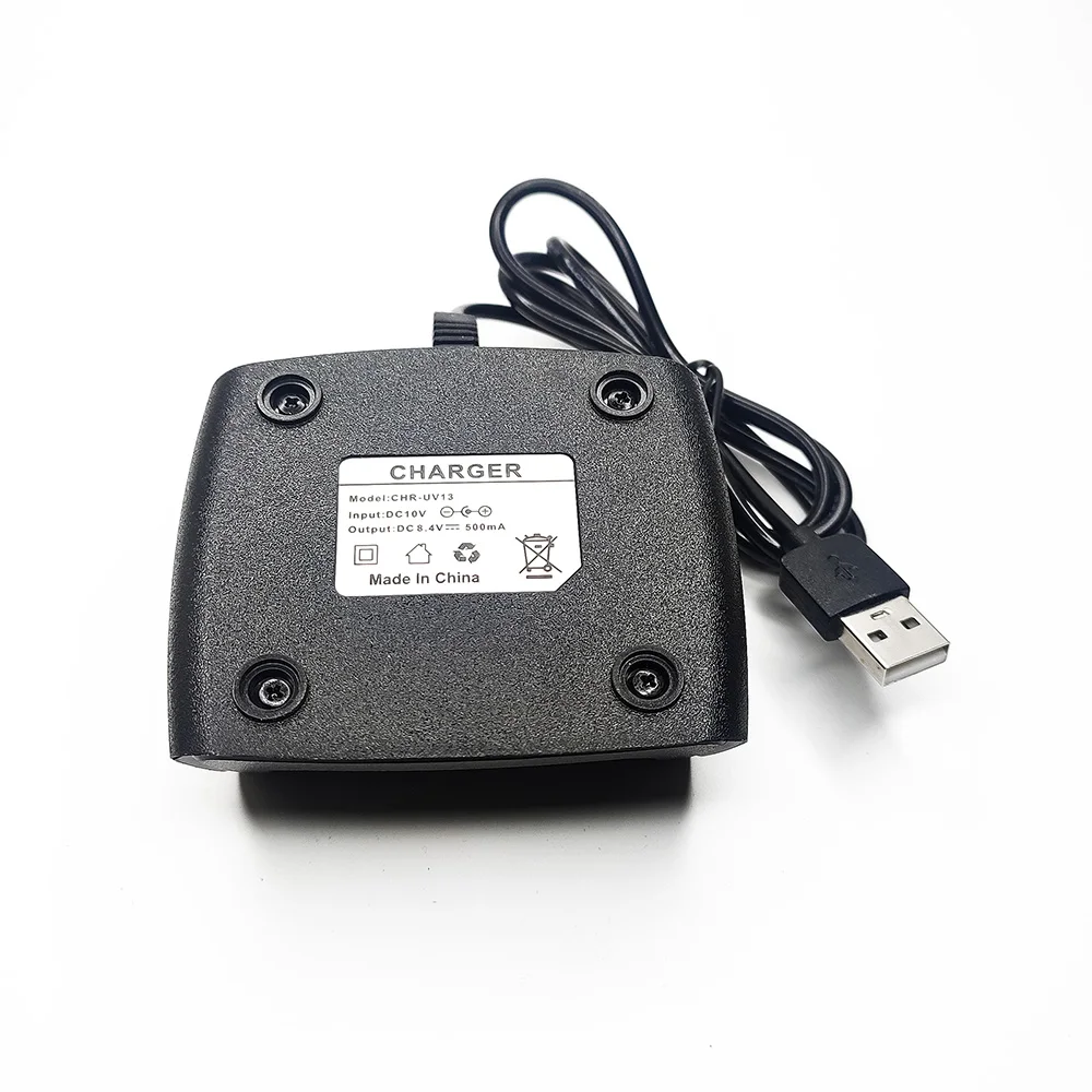 BAOFENG 워키토키용 USB 충전기, 양방향 라디오 추가 교체 충전기, 인터폰 액세서리, UV-8R UV-13 UV13Pro P15UV