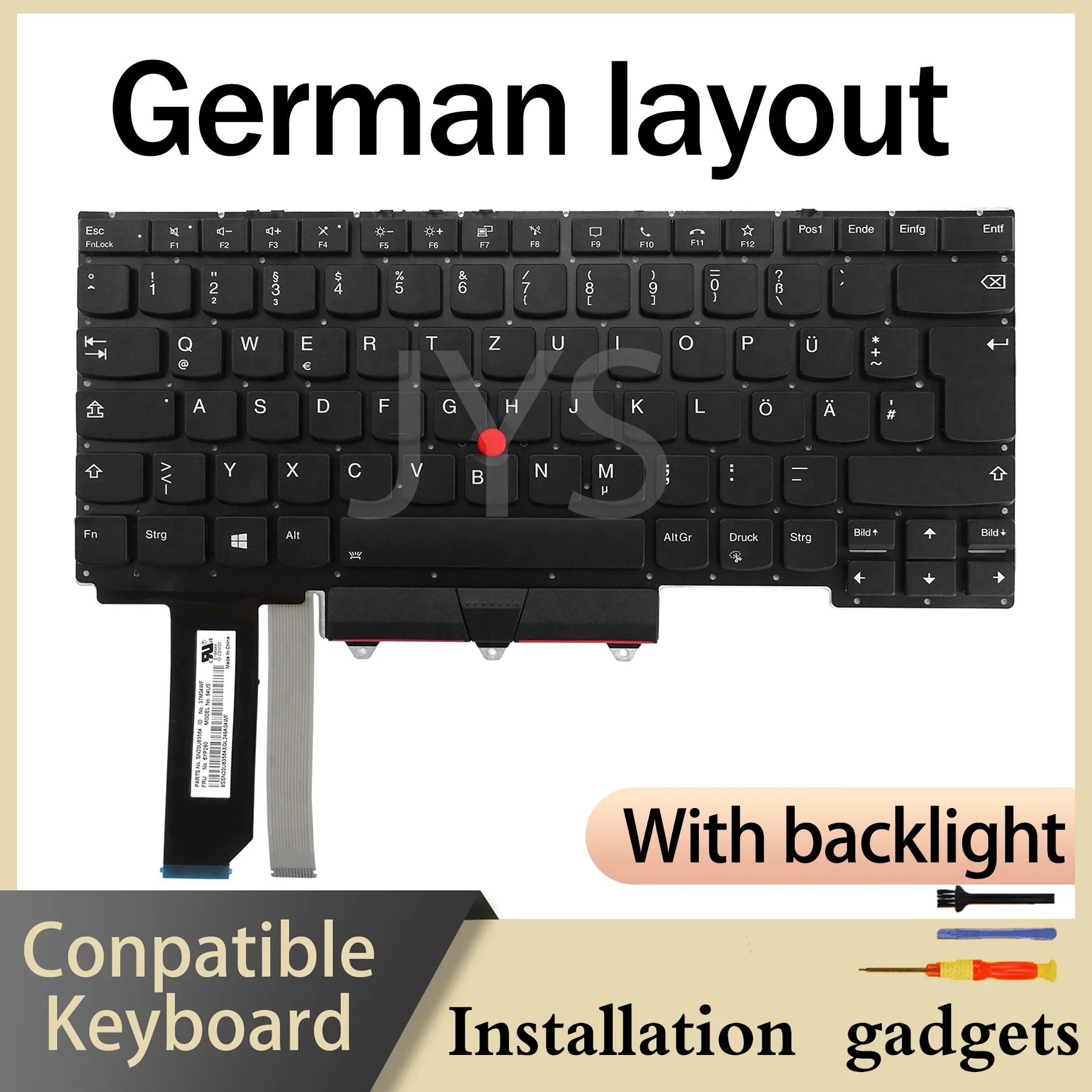 Suitable for Lenovo ThinkPad R14 E14 Gen2 Gen3 Gen4 Backlit Keyboard DE/FR/UK/BR/CAFR/CH/DK/ES/HU/IT/LA/NORD/PT/SE/US