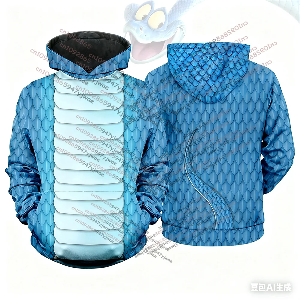 26 invierno Zootopia 2 serie disfraz mujeres hombres niños sudaderas con capucha Gary De'Snake villano Cosplay sudadera Navidad Disney Cosplay