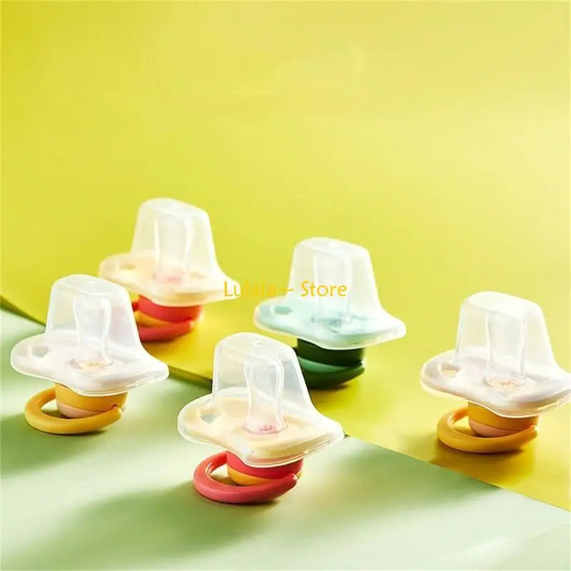 Y4QA Soothing Mouth Pacifier for Baby Secure Grip Infant Soother Infant Calm Pacifier Designings for Comfort & Breathability
