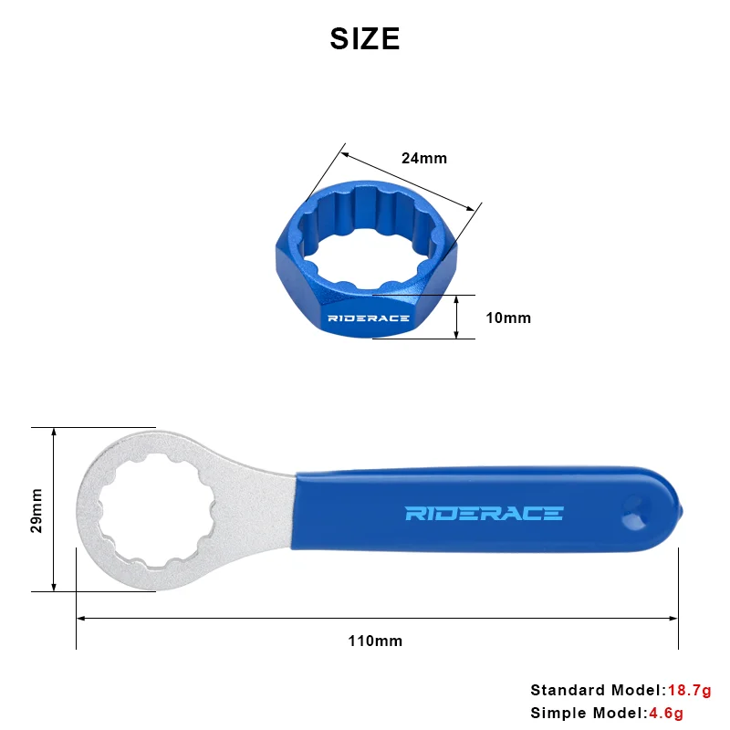 10T Bicycle Pedal Axle Removal Tool Shaft Disassembly Lock Bolt for Shimano Road Cycling MTB Mountain Bike Pedals Repair Wrench