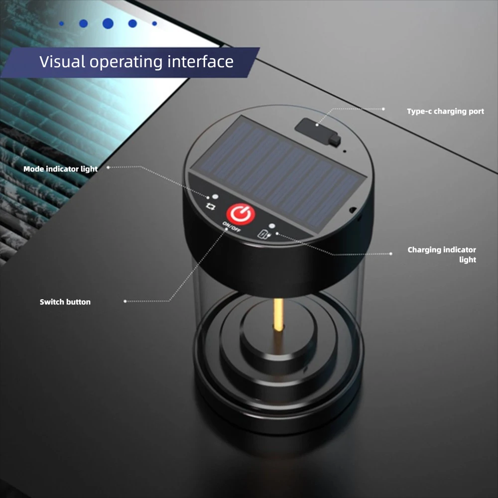 1-2PC Solar Lanterns Outdoor 5 Modes Rechargeable LED Solar Night Light Ornament Outdoor Weddings Celebrations Picnics Camping