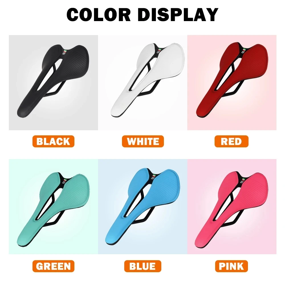 TOSEEK MTB Saddle Road Bike Ultralight Racing Seat Breathable Comfortable Seat ergonomic Design Cushion narrow and small Saddle