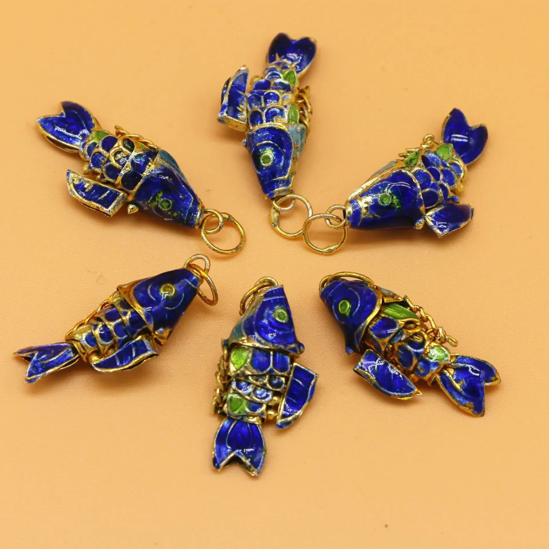 

5Pcs 30MM Exquisite Carp Charms Alloy Pendant For Jewelry Making Diy Keychain Backpack Handmade Accessories Supplies