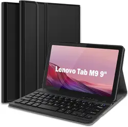 Étui clavier pour Lenovo Tab M9 2023 libération 9 pouces tablette TB-310FU TB-310XU avec poignées magnétiques détachable mince PU support en cuir