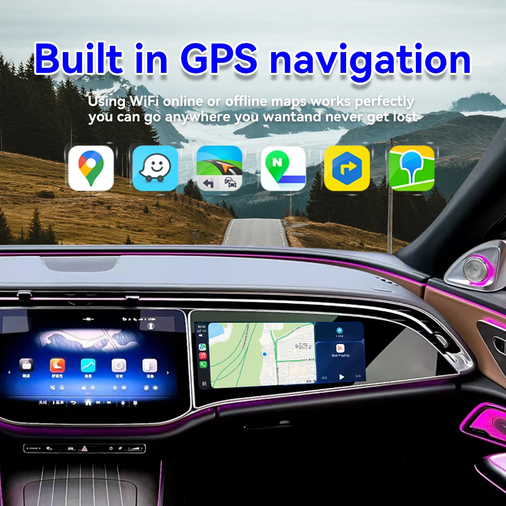 Car GPS Multimedia Player Android 13 12.3 inch For Mercedes E-Class Co-pilot Screen 2024+ Radio Tape Recorder Car Accessories