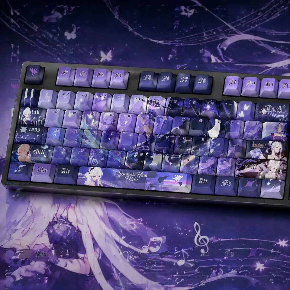 Sorasaki Hina Japan Keycaps そらさき ヒナ 122 Keys Blue Archive