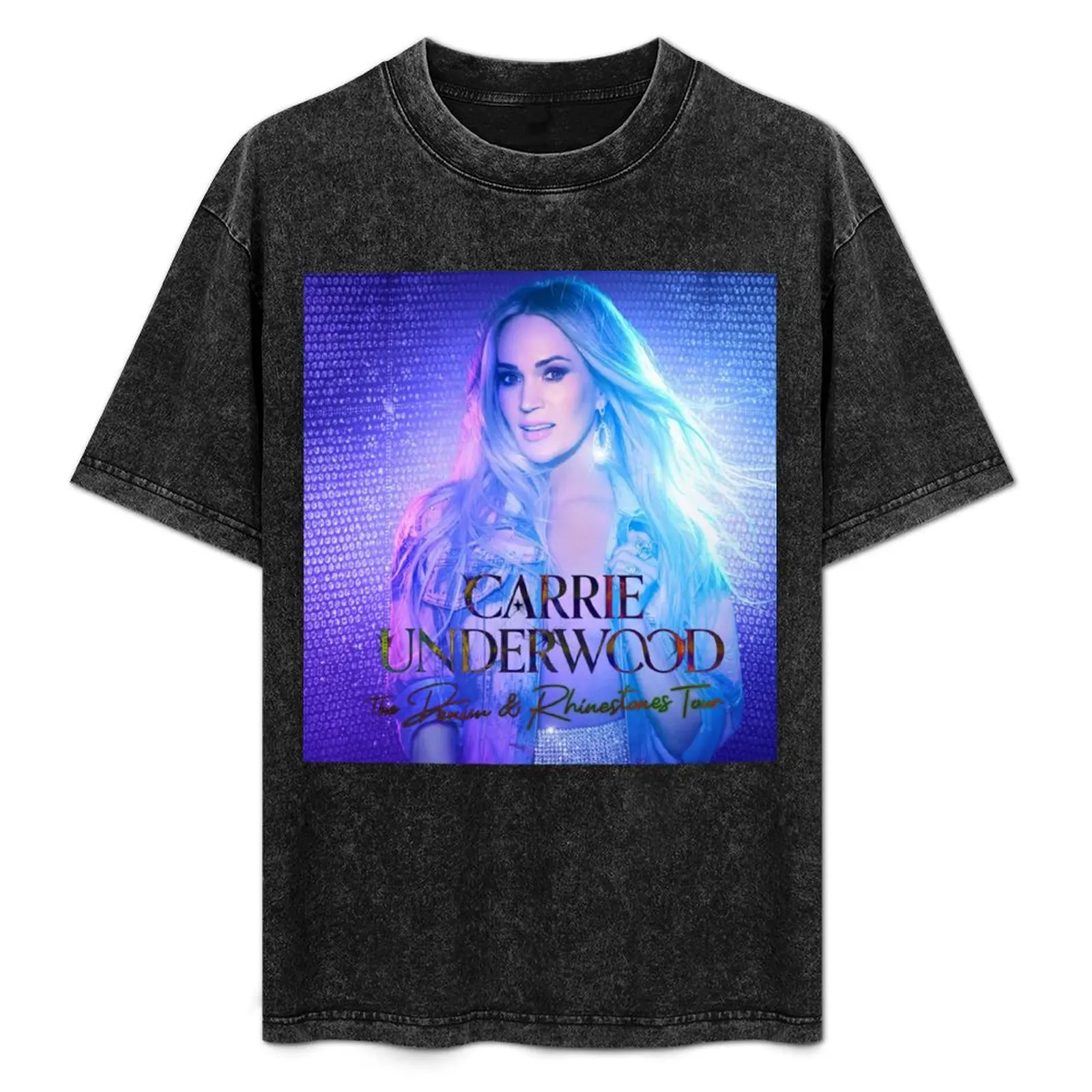 

denim & rhinestones carrie tour 2022 masmay T-Shirt Athletic Fit Sports Short Sleeve Top