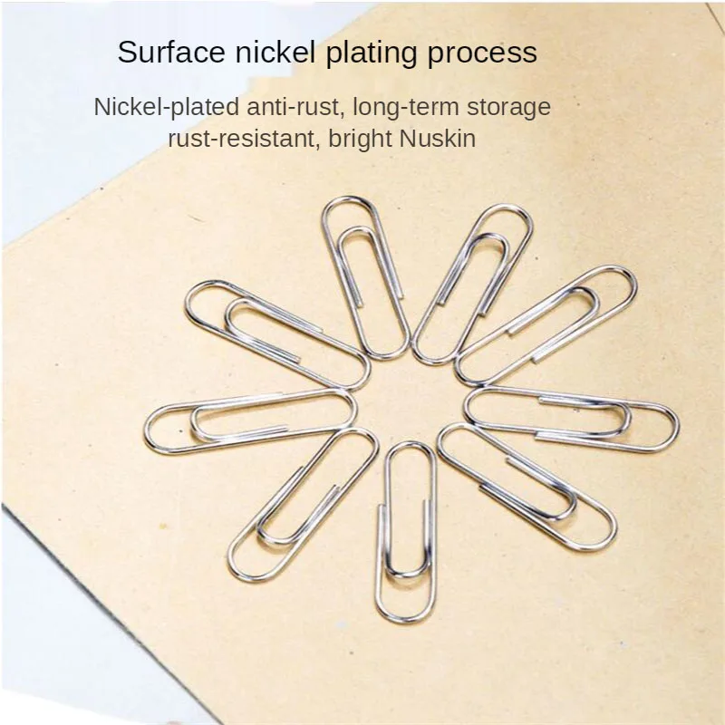 50PCS Simplicity Bookmark Planner Paper Clip Metal Material Bookmarks Marking Clip for Book Stationery School Office Supplies