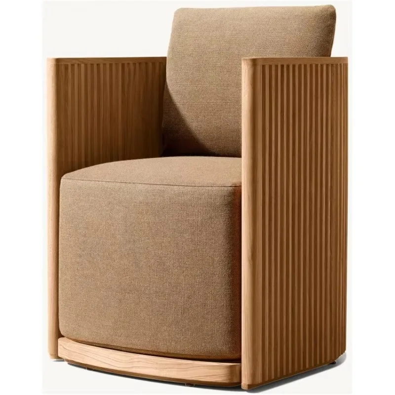 فندق بارك فناء خارجي من الخشب الصلب، أثاث شرفة من خشب الساج، أدوات مائدة بمقعد عميق