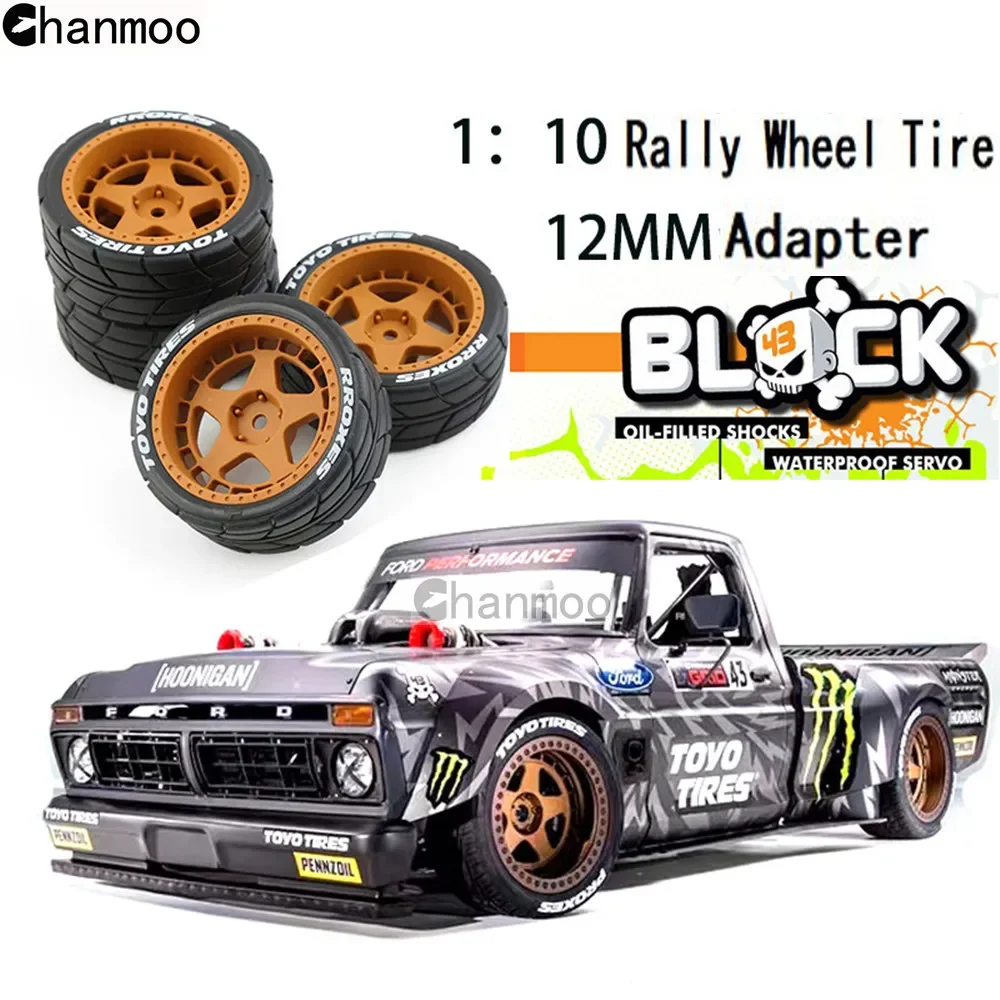 

Chanmoo 65mm Racing Plastic Wheel Tires Rubber Tyre for 1/10 RC Rally On Road Car HSP HPI KYOSHO WLtoys Tamiya TT01 TT02 XV01