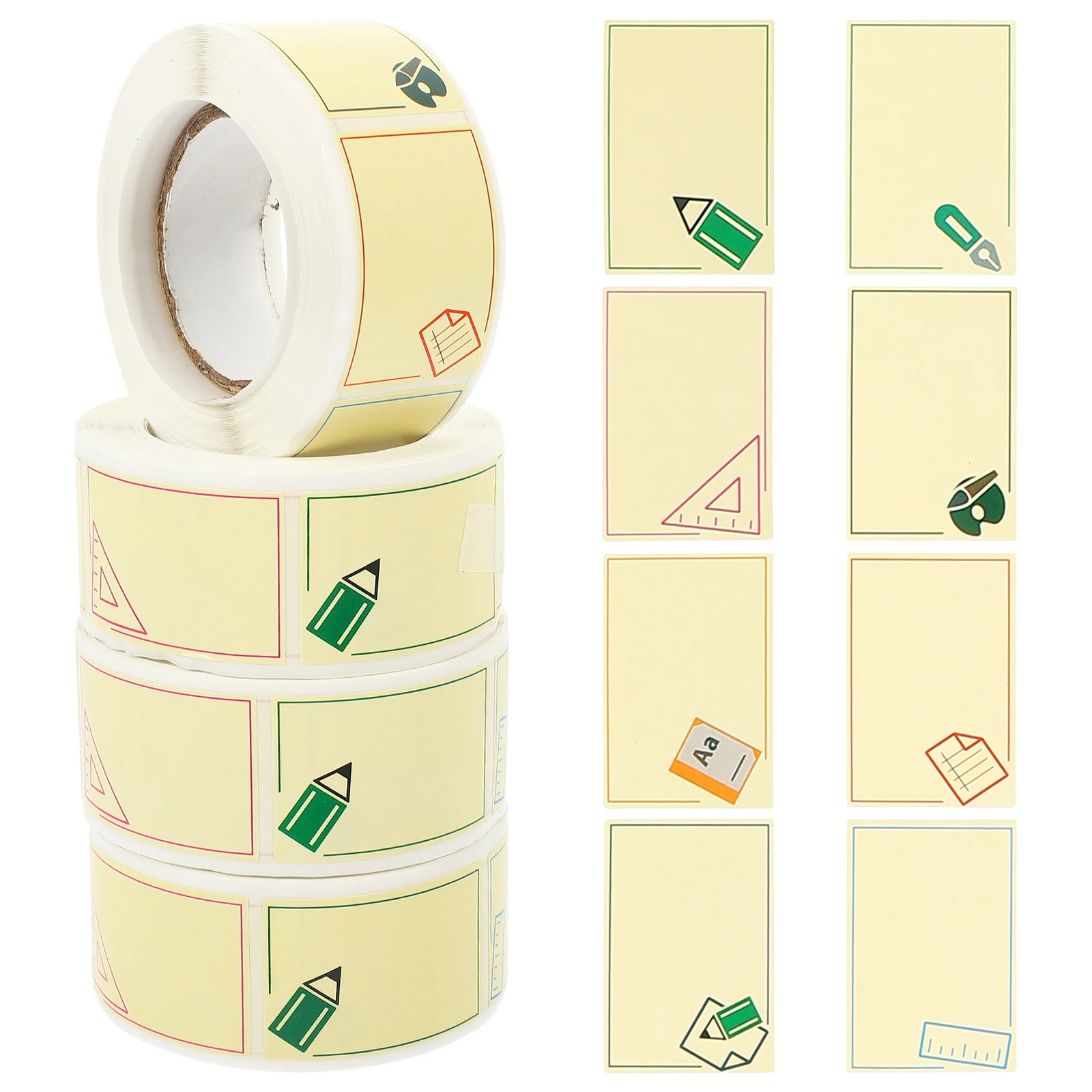 

4 Rolls Cartoon Name Label Stickers Self Adhesive Waterproof Name Tags for Kids Classroom Office Home Organization Sorting