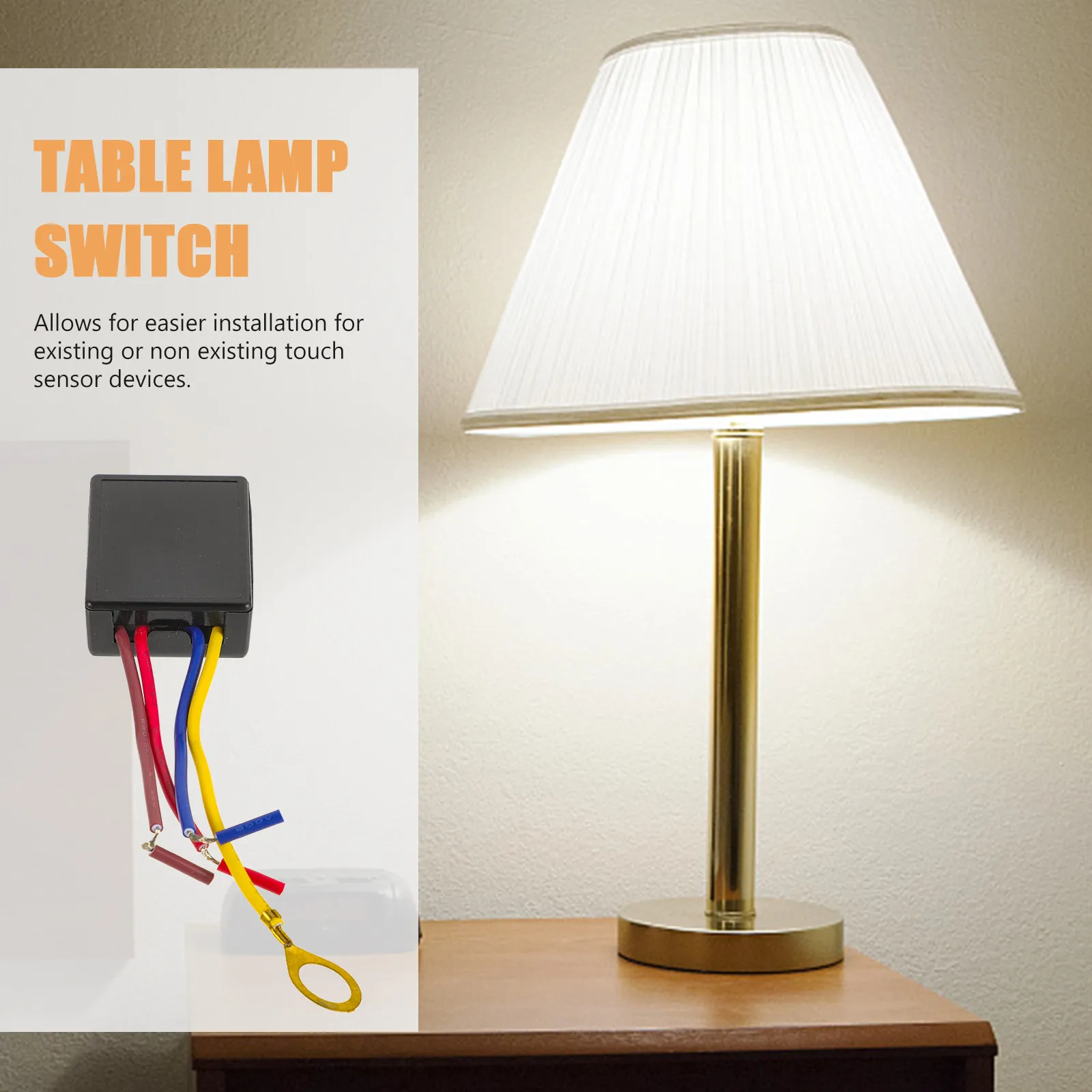 

Dimmable Touch Sensor Switch for Table Lamp 120V LED Light Universal Dimmer Module Replacement Control Unit Soft Touch Lamp
