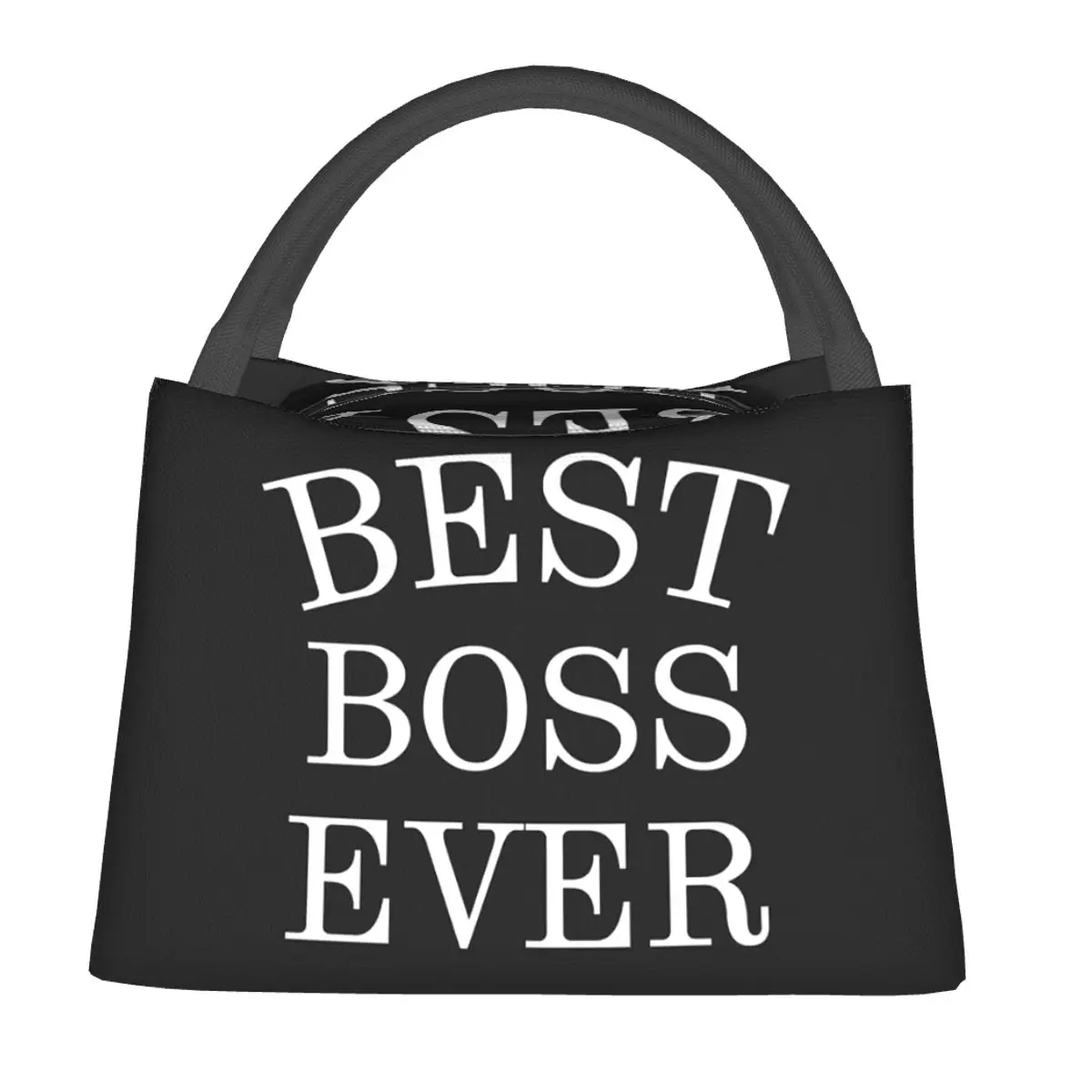 Lady Best Boss Ever Insulated Lunch Bag for Women Children Portable Food Boxes Thermal Lunch Box Tote