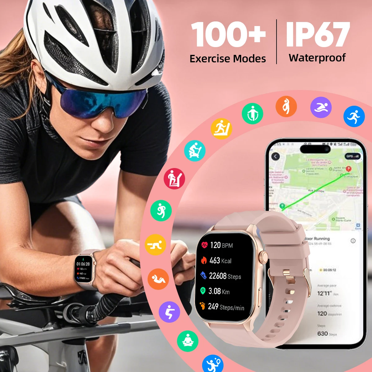 LIGE 2025 Astuto Della Vigilanza 2.01 "Full Touch BT Chiamata Vocale Sport Orologi Impermeabili Frequenza Cardiaca Ossigeno Nel Sangue Smartwatch Per Le Donne Degli Uomini