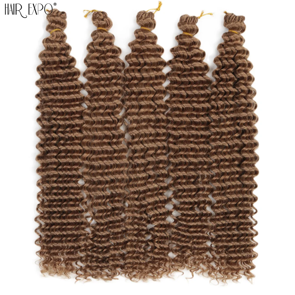 22 "Deep Wave Häkeln Haar synthetische Leidenschaft Twist Flechten Haar verlängerung Afro Locken Wasserwelle Deep Twist Zopf Haar Ozean Welle – Detail 8