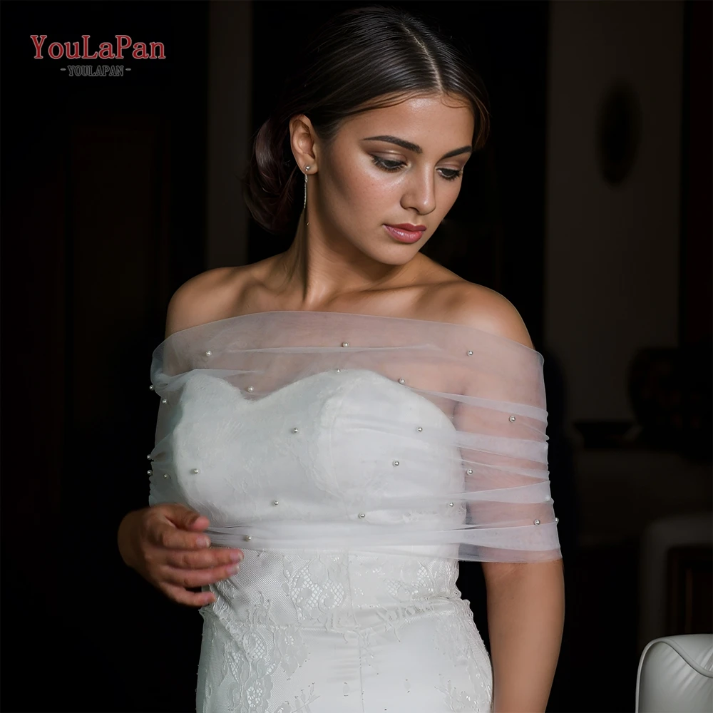 YouLaPan-cárdigans cortos de talla grande para mujer, envolturas nupciales desmontables, cárdigans DE BODA personalizados, G73