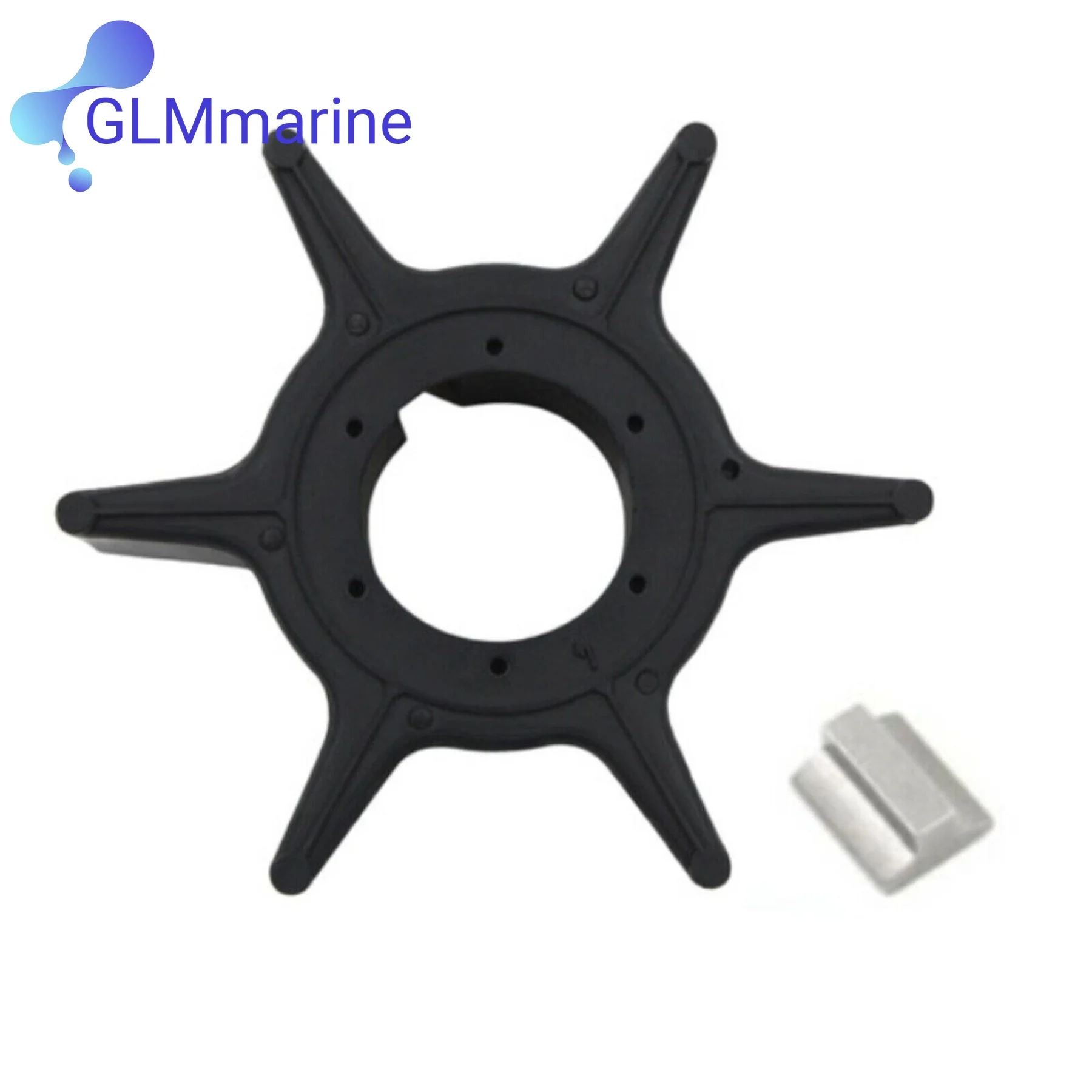 Outboard Water Pump Impeller with Key 19210-ZV5-003 Fits for Honda BF 35 40 45 50 60 HP Boat Engines Cooling System 19210ZV5003