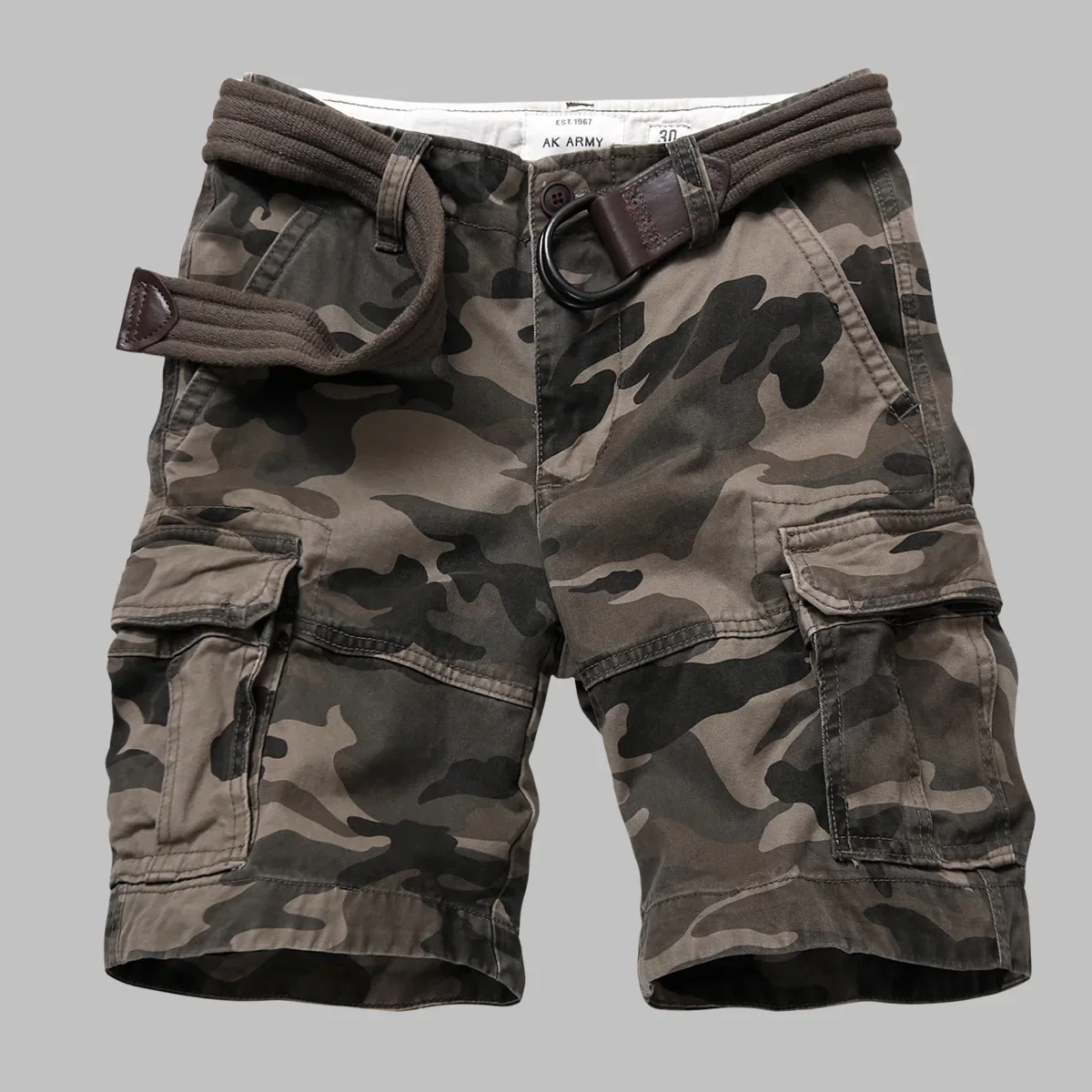 Military Camo Cargo Shorts Men Summer Beach Shorts Outdoor Sports Multi pocket Hiking Climbing Tactical Short Trousers Workwear