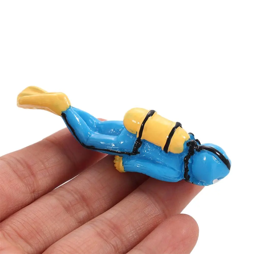 Underwater World Oceans Decoration Sea Explorer  Fish Tank Decor 3D Model Action Figures Divers Figurine Micro Landscape