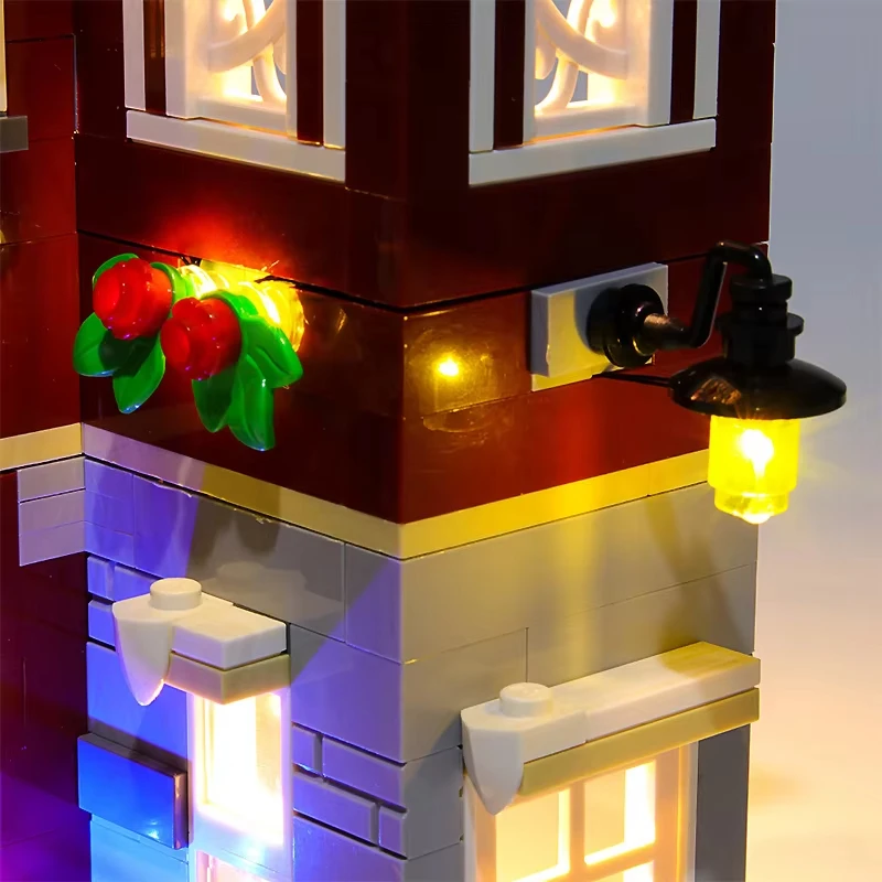 DIY LED Light Kit For LEGO 10263 Winter Village Fire Station   (Only LED Light,Without Blocks Model)