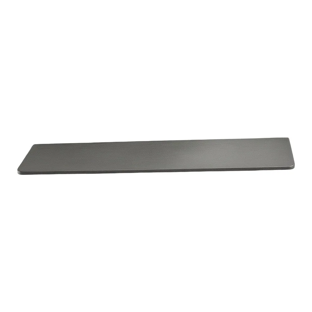 Black Aluminum Wall Shelf 40 cm x 10 cm x 3 cm Floating Design Space Saving Storage Tray for Home Office Setup