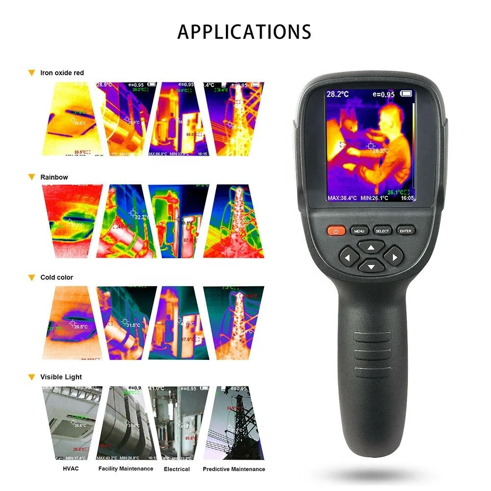 Waterproof Pcb Repair And Pipe Detection Water Leak Detector With 256*192p Hand Help Infrared Thermal Imaging Camera