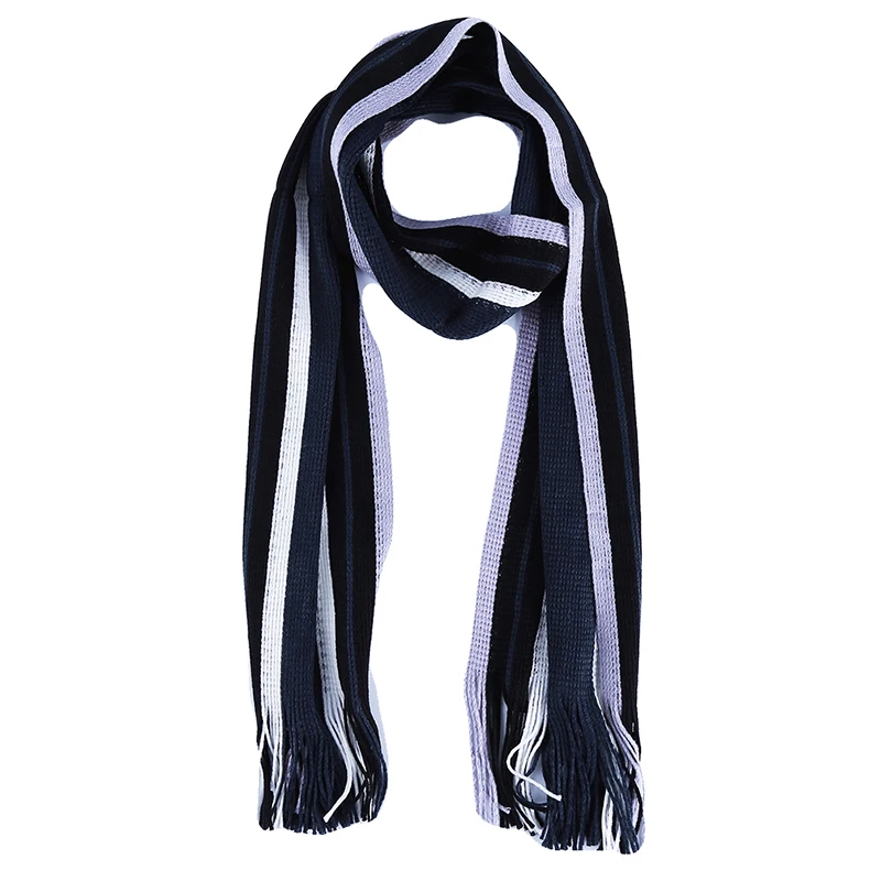 Hot Fashion Designer Men\'s Scarf Winter Classic Cashmere Warm Soft Fringe Striped Scarf Tassel Shawl Wrap Neckwarmer