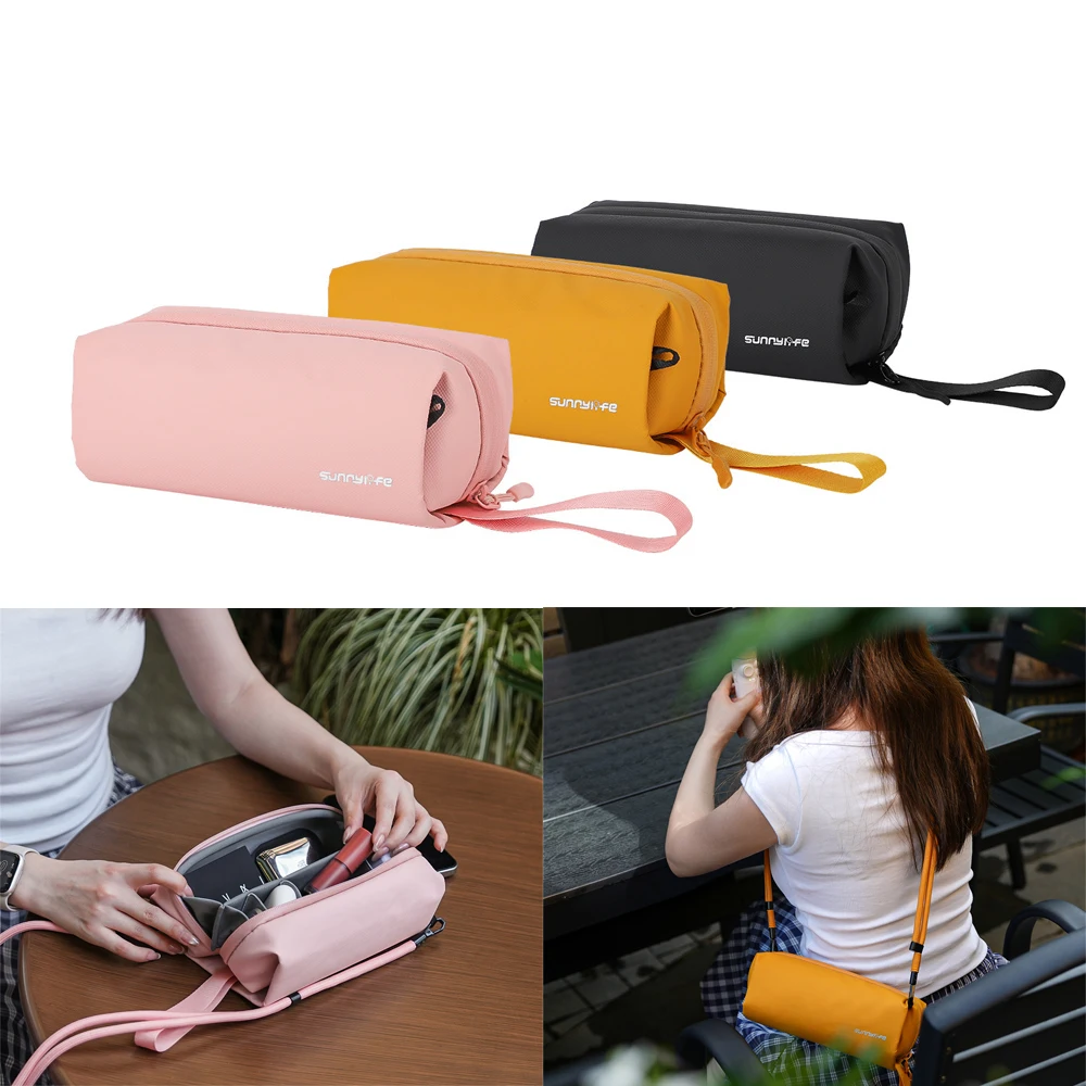 

Для DJI OSMO 360/Insta360 X5/Go 3S сумка из искусственной кожи DIY внутренняя коробка протектор регулируемый плечевой ремень аксессуары универсальный чехол