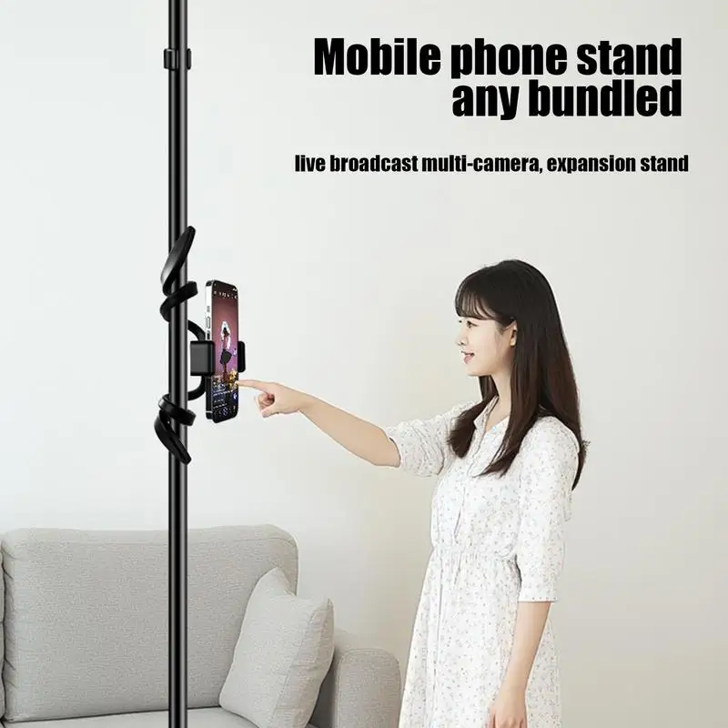 

Крепление для телефона для беговой дорожки, коляски, стойка для планшета, вращение на 360 градусов, регулируемый кронштейн для телефона на беговой дорожке для корзины для покупок ﻿