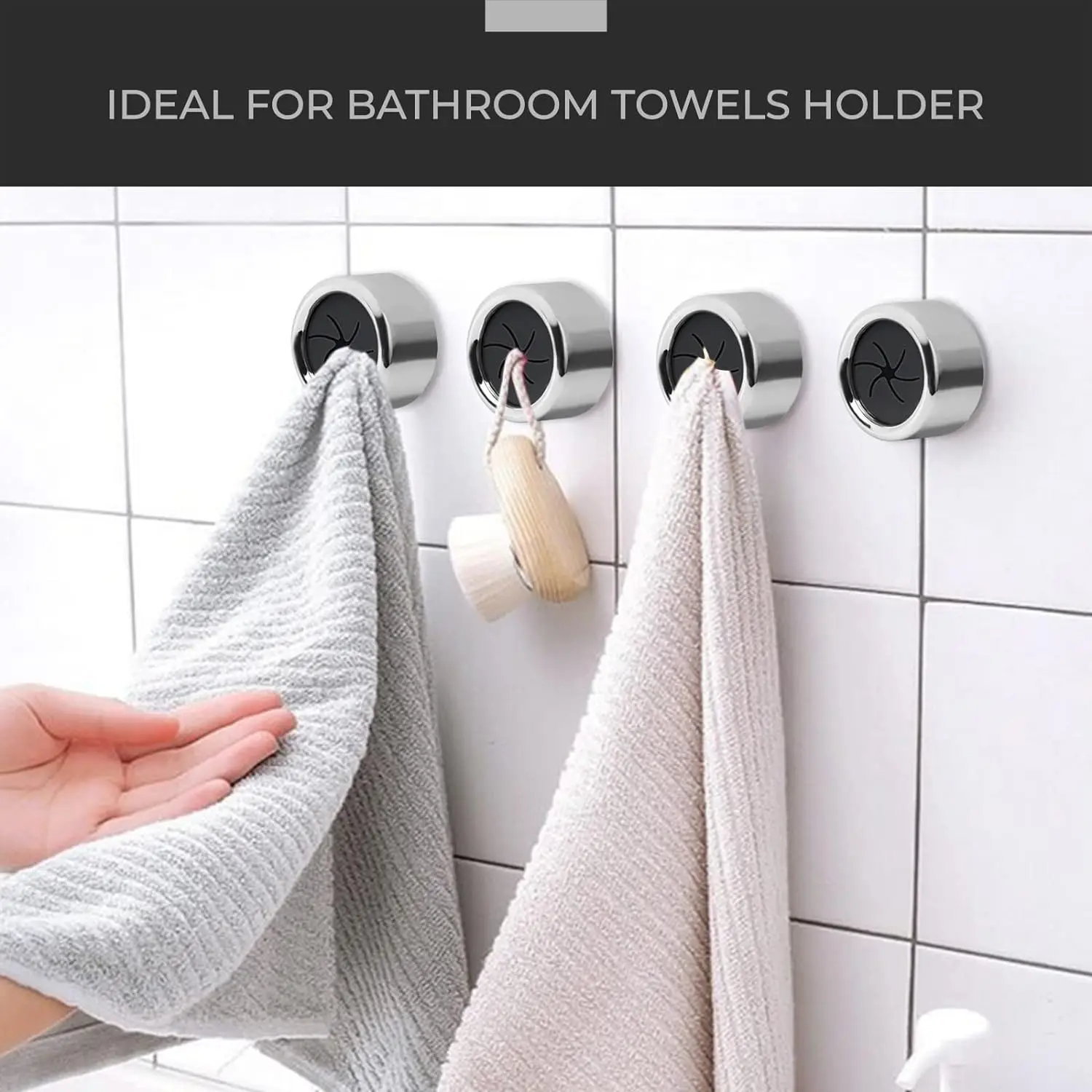 1-10pcs Self Adhesive Towel Plug Holder Wall Mounted Bathroom Organizers Towel Hooks Storage Rack Kitchen Rags Dishcloth Clips