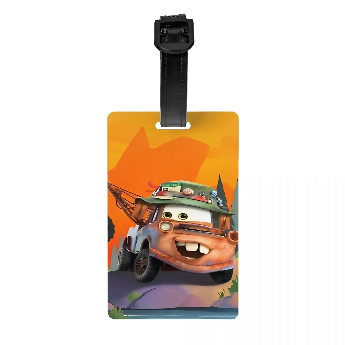 Mater Smile Lightning Mcqueen Auto Bagagelabels Koffer Pvc Reisaccessoires Draagbare Label Houder Bagagelabel Id Adres