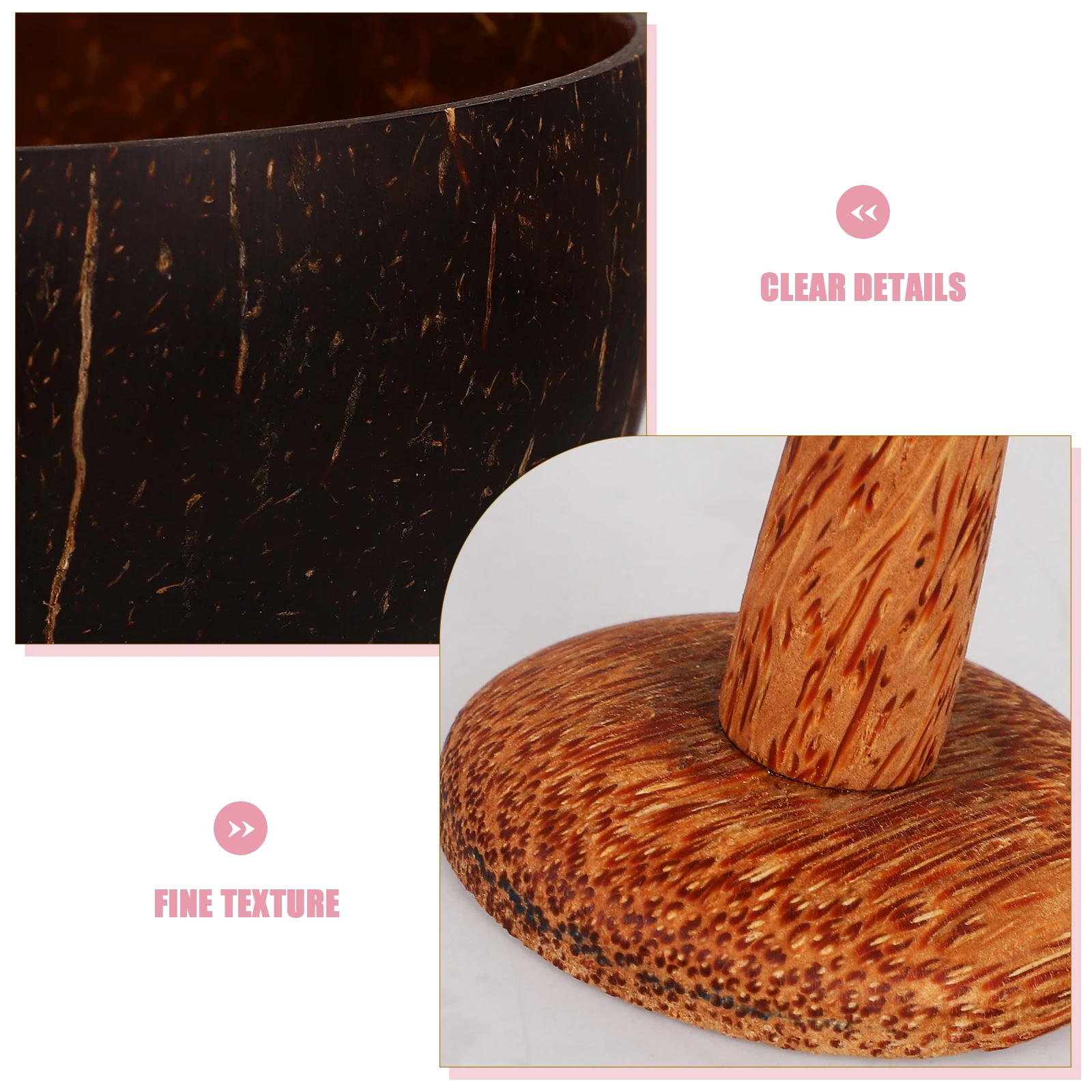 

1pc Coconut Shell Cup Reusable Goblet For Whiskey Wine Cocktail Hawaiian Party Decor Home Bar Drinkware Juice Holder Festival