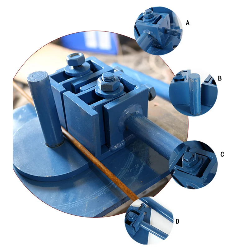 Imagem -05 - Máquina de Dobra de Aço Redonda Fio do Dispositivo de Dobra da Barra de Aço Dispositivo de Dobra Manual Dobra Manual de Aço Inoxidável
