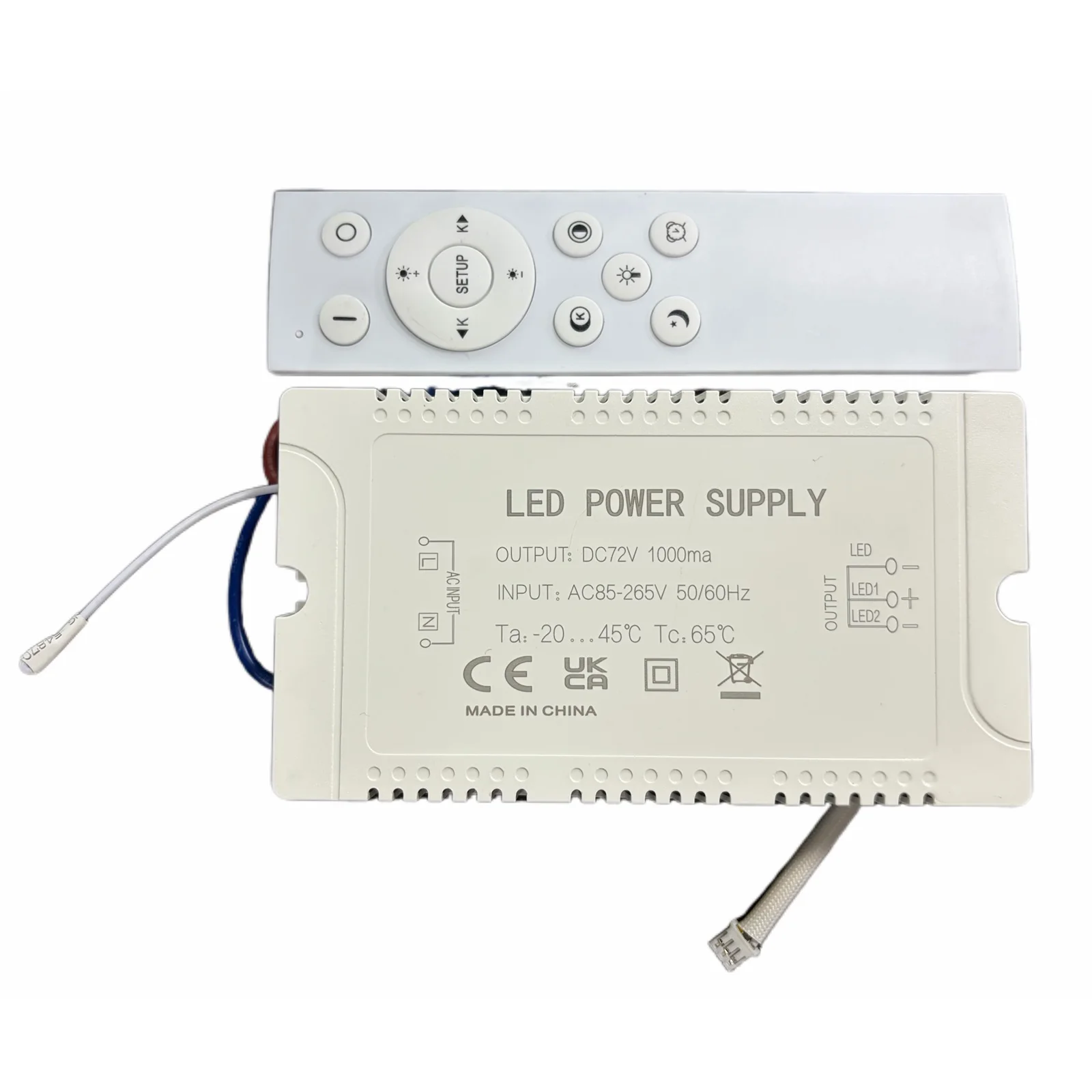 IRALAN Transformator 500mA/800mA/1000mA für quadratische Deckenleuchten, LED-Treiber, einfach zu installierender Dimmregler für Zuhause, AC 85-265V