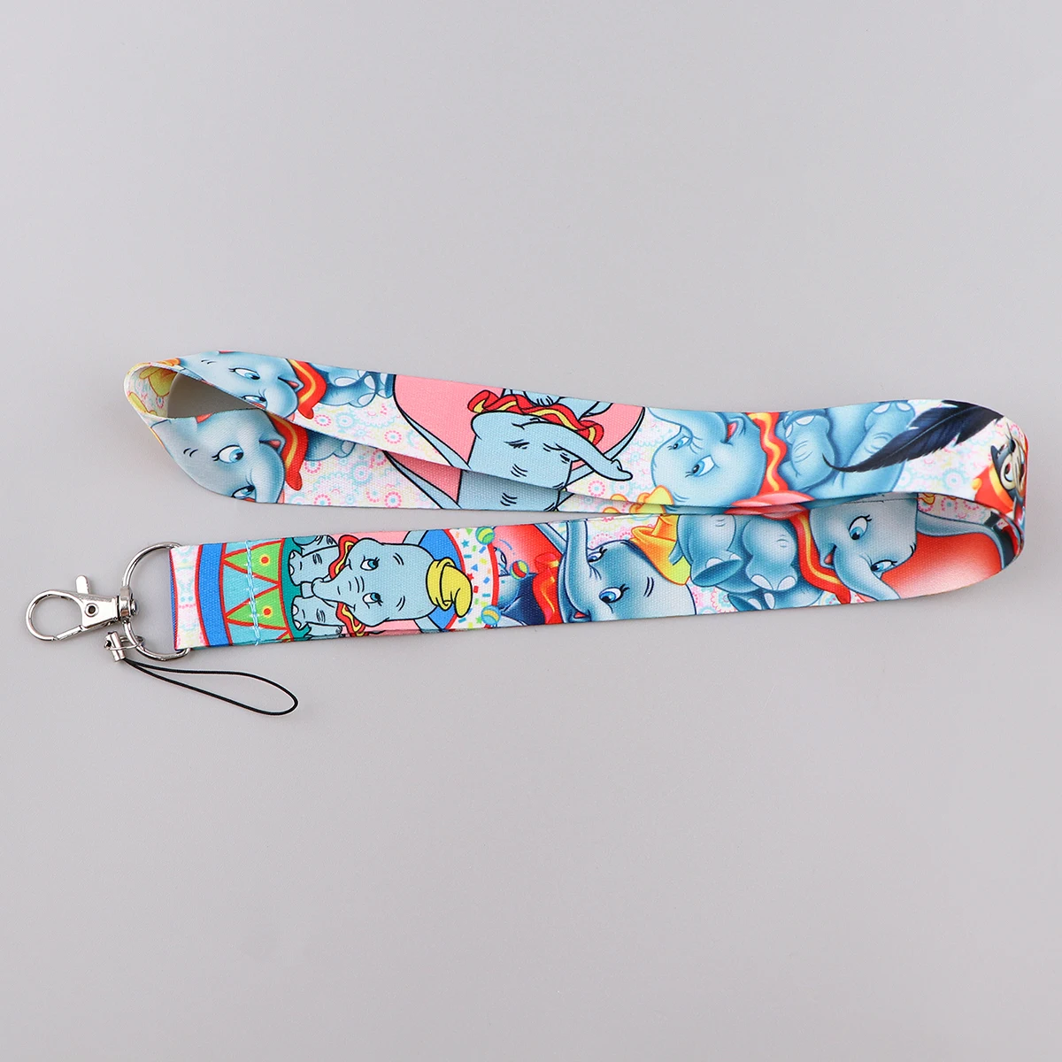 Cute Bambi Credential Holder Cartoon Elephant Keychains Lanyards for Key Neck Strap Phone Charm Straps Keyring Accessories Gift