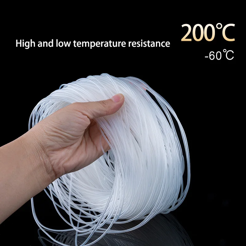 Food‑Grade Clear Silicone Capillary Tube 10M Long 0.3‑6mm ID Flexible Small‑Bore Hose DIY Beverage Project Raw Stock Parts