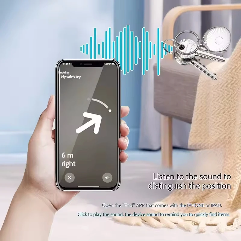 Мини-умный трекер работает с Apple Find My Anti-Lost Device, замена airtag, глобальный позиционер, отслеживание кошелька для домашних животных