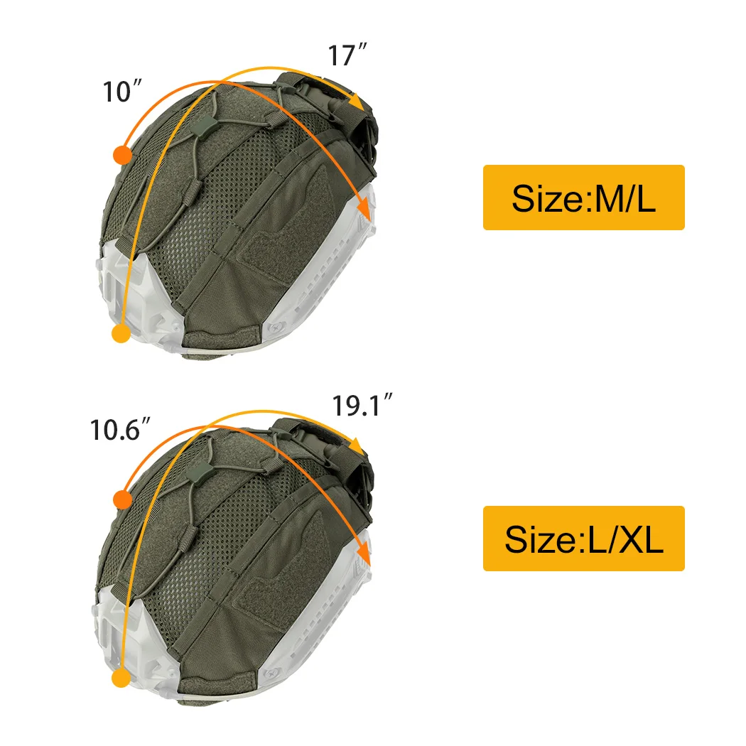 IDOGEAR-funda de casco para casco táctico marítimo, NVG con bolsa de batería, accesorios de caza, 3812