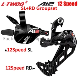 LTWOO A12 MTB 1x12 Speed Bike Derailleur Groupset 12V Trigger Shifter Lever Carbon Fiber Rear Transmission Bicycle Parts