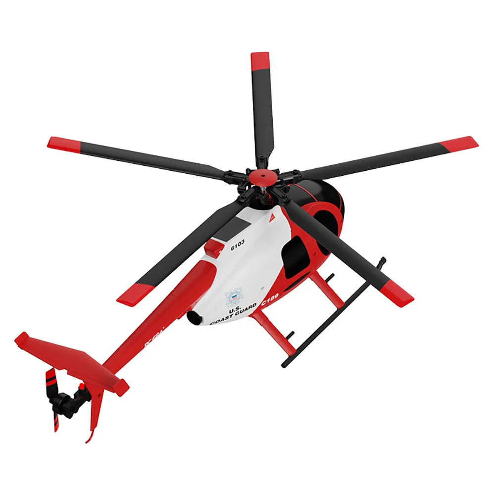 RC ERA C189 MD500 2.4G 4CH UAV 1:28 Altura fixa Helicóptero RC Flybarless de lâmina única RTF com localização de fluxo óptico