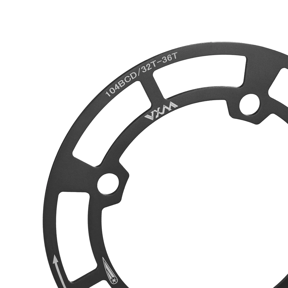 Vxm mtb fahrrad fahrrad 104bcd 32t 34t 36t 38t 40 t42t aluminium kurbel garnitur schutz platte ein scheiben kettenrad zahnrad schutz abdeckung