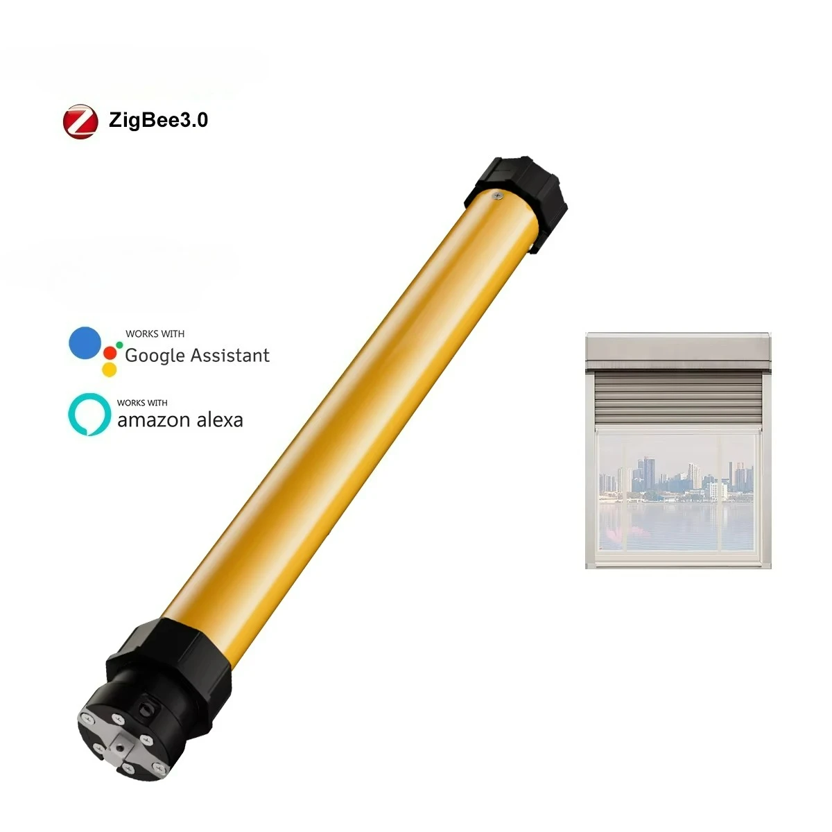 

Zigbee Tubular Roller Shade Blind Motor Home Automatic App Remote Control Smart Tube Curtain Motor