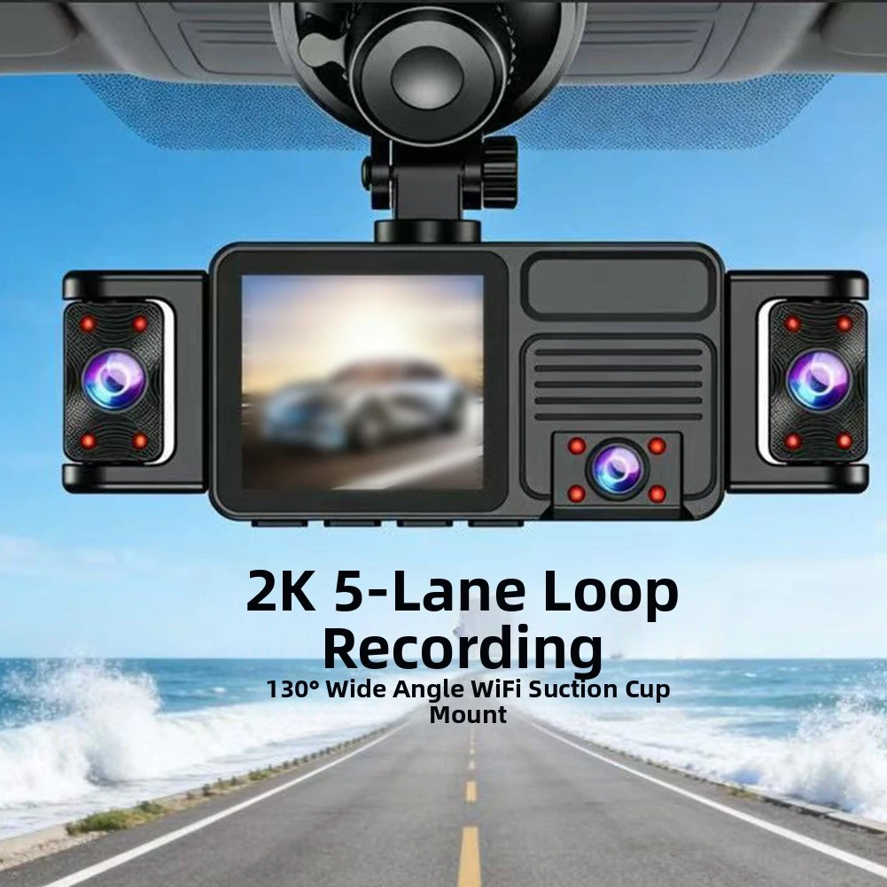 Dashcam 5-Channel 1080P Voice Controlled WiFi Panoramic Synchronized Recording 24-hour Parking Recording Mobile-Interconnection