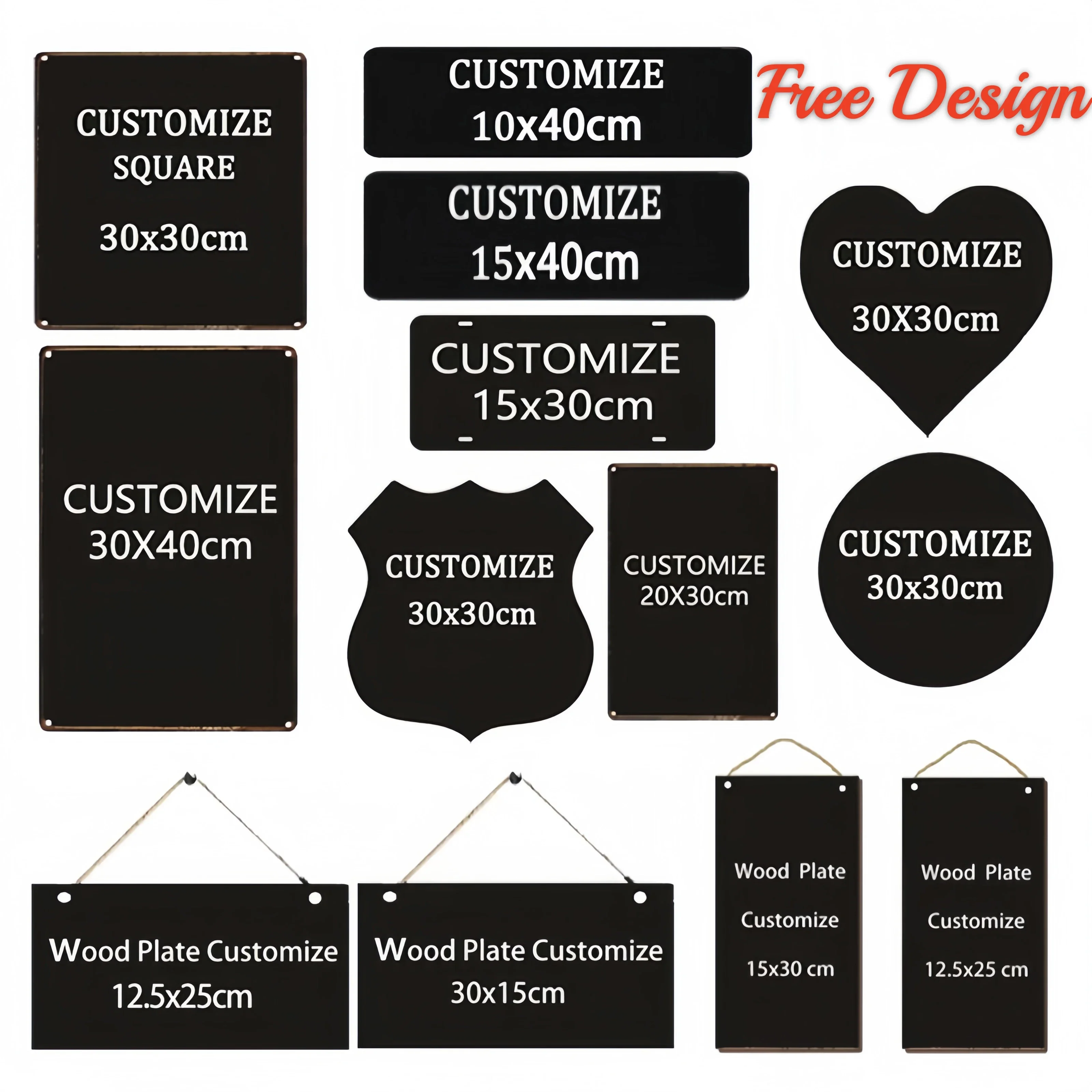 Custom Metal Sign Poster Garage Cafe Home Wall Plaques Art Decor Plate Painting Pet Tag DIY Design Personalized Unique Wall Art