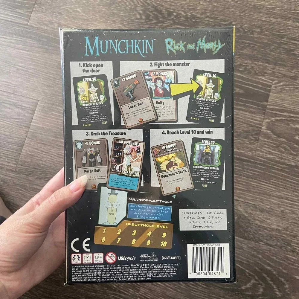 MUNCHKIN Rick And Morty Adult Swim Officially Licensed Card Board Game