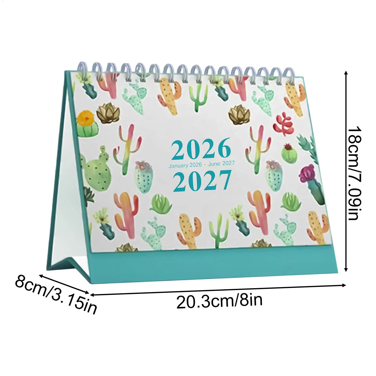 Настольный календарь на 2026 год, еженедельный, ежедневный, 18 месяцев с заметками, эстетический настольный календарь на 2026-2027, планирование повестки дня встреч