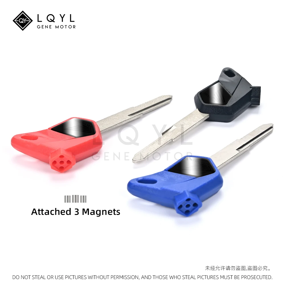 LQYL Blank Key Motorcycle Replace Uncut Keys For HONDA Scooter Magnet Anti-theft lock PCX 125 SCR100 WH110 150 LEAD125 AirBlade