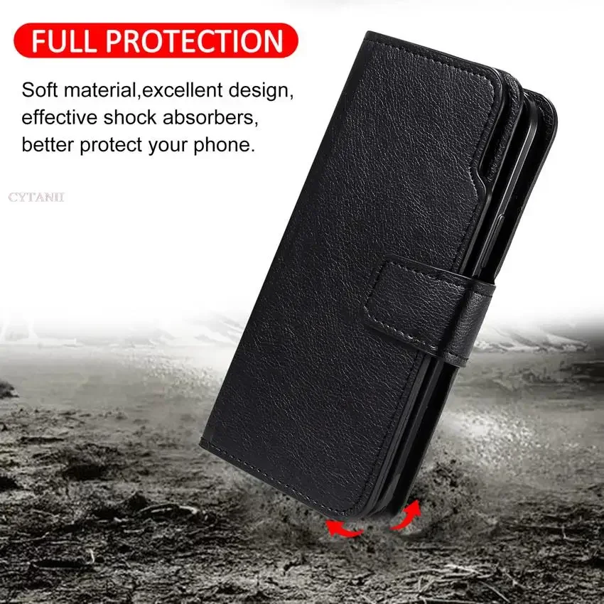 Leder Neun Karten Brieftasche Fall Für Samsung Galaxy S24 Ultra S23 FE S22 S20 S21 Plus S10 S9 S8 Plus Hinweis 20 Telefon Abdeckung – Detail 22