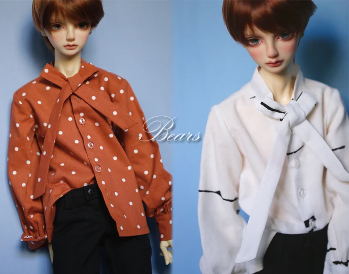 

BJD Doll Clothes Collar Straw Knotting Shirt Tops For 1/3 1/4 BJD SD DD MSD MDD SD13 SD17 POPO68 Uncle SSDF Doll Accessories